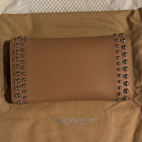 Michael Kors Collection Suntan Studded Wallet - Picture 7 of 7